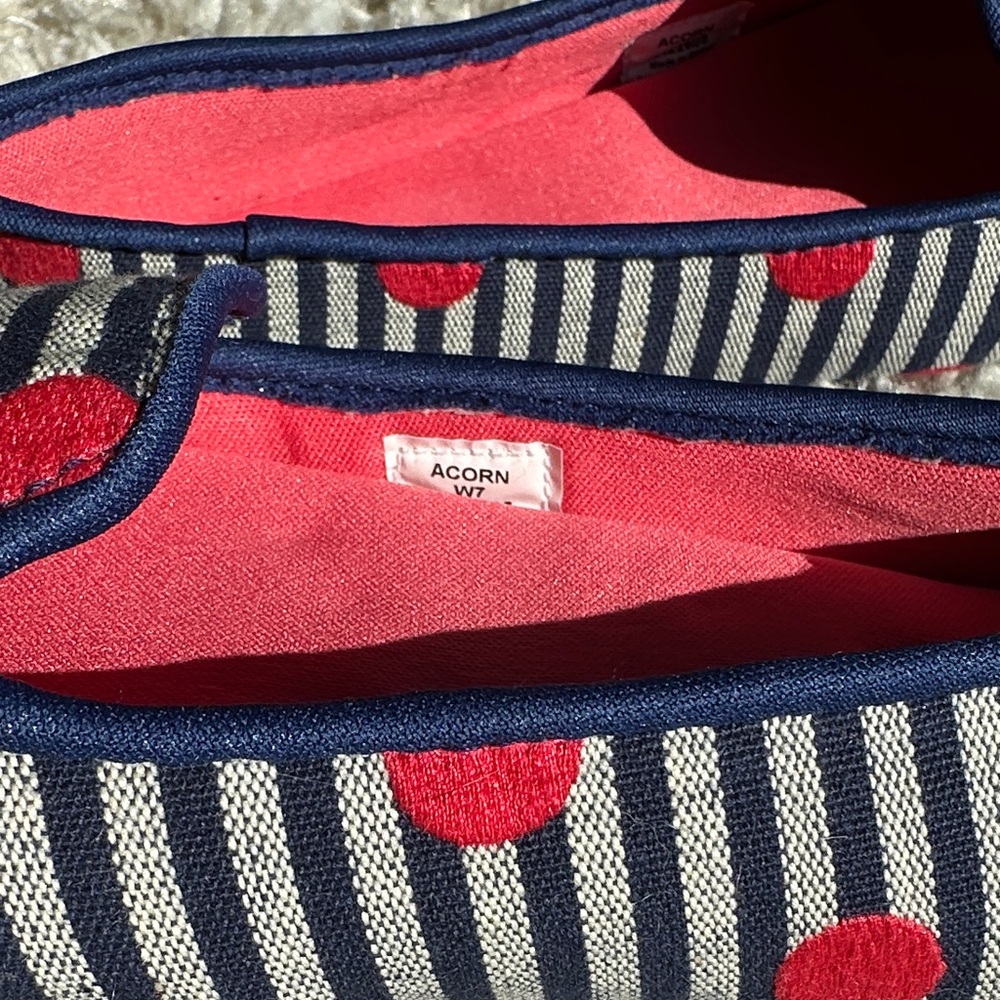 NWOT Acorn Striped and Polka Dot Slippers - Picture 4 of 5